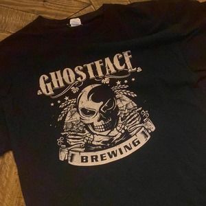 Ghostsface Brewing Mooresville NC Black T-shirt. Size XL